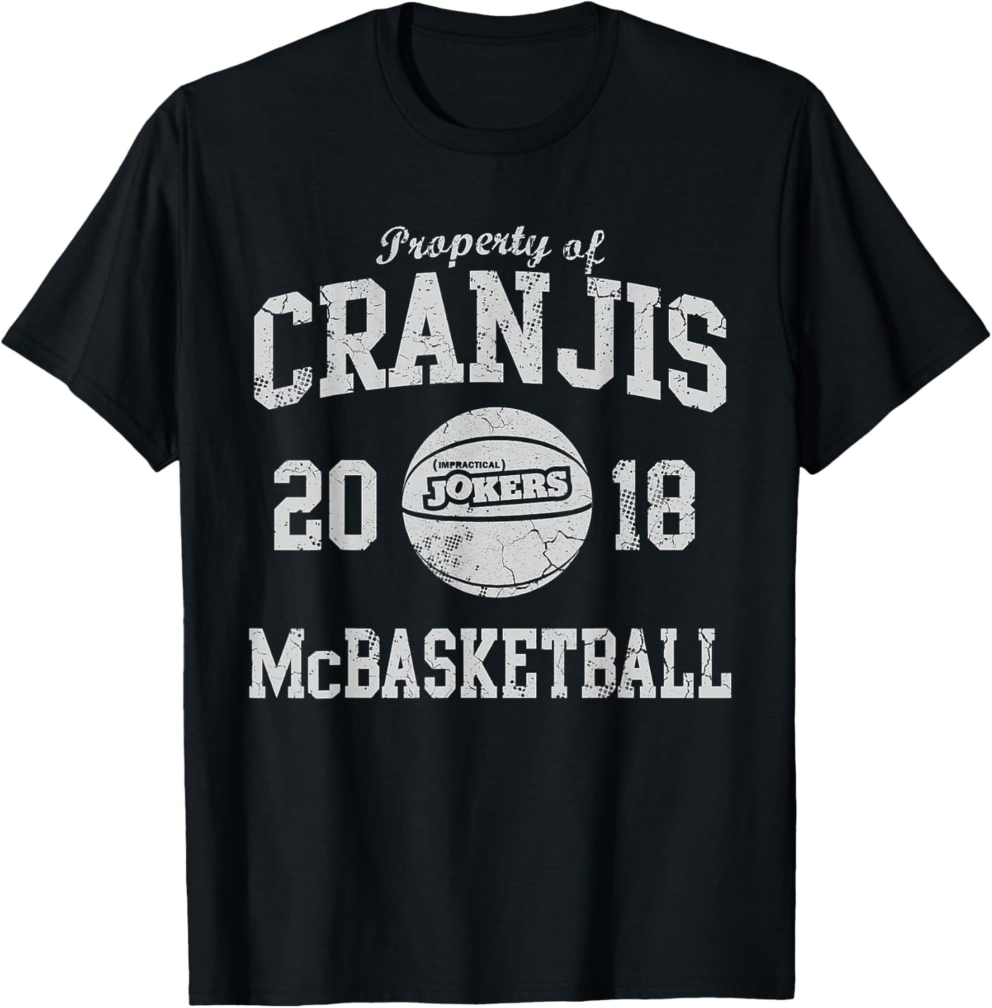 Impractical Jokers Cranjis McBasketball Pop Socket T-Shirt - T-Shirt | Black