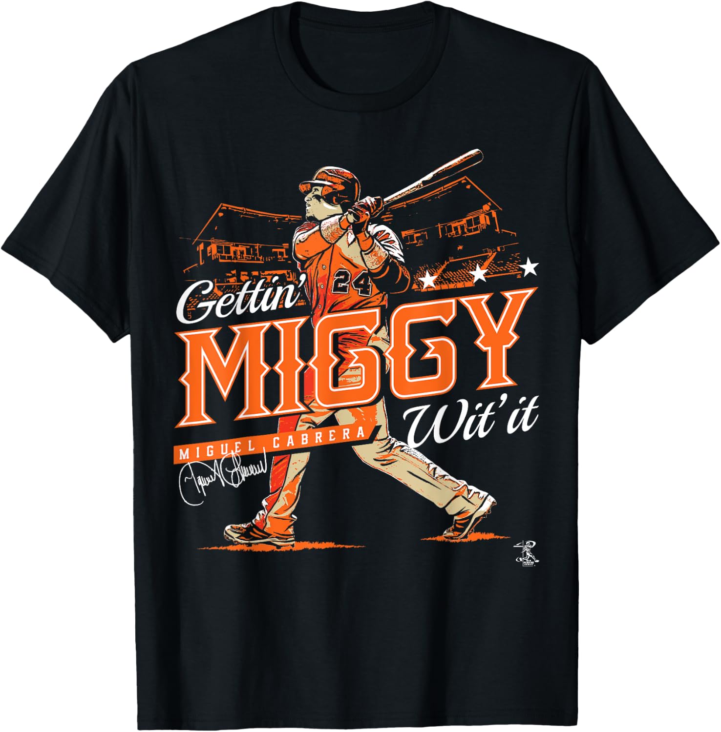 Miguel Cabrera Gettin' Miggy With It - Apparel T-Shirt - T-Shirt | Black