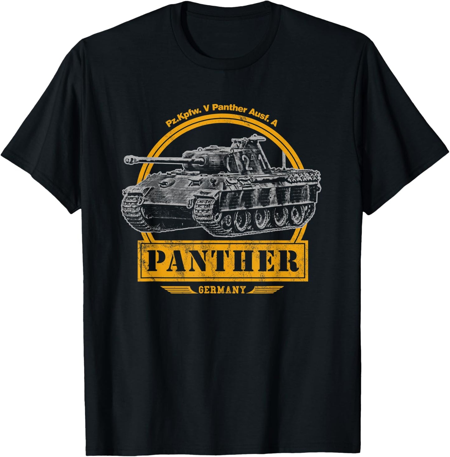 Panther Tank - Panzer V Panther T-Shirt - T-Shirt | Black