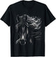 Majestic Black Horse With Flowing Mane T-Shirt - T-Shirt | Black