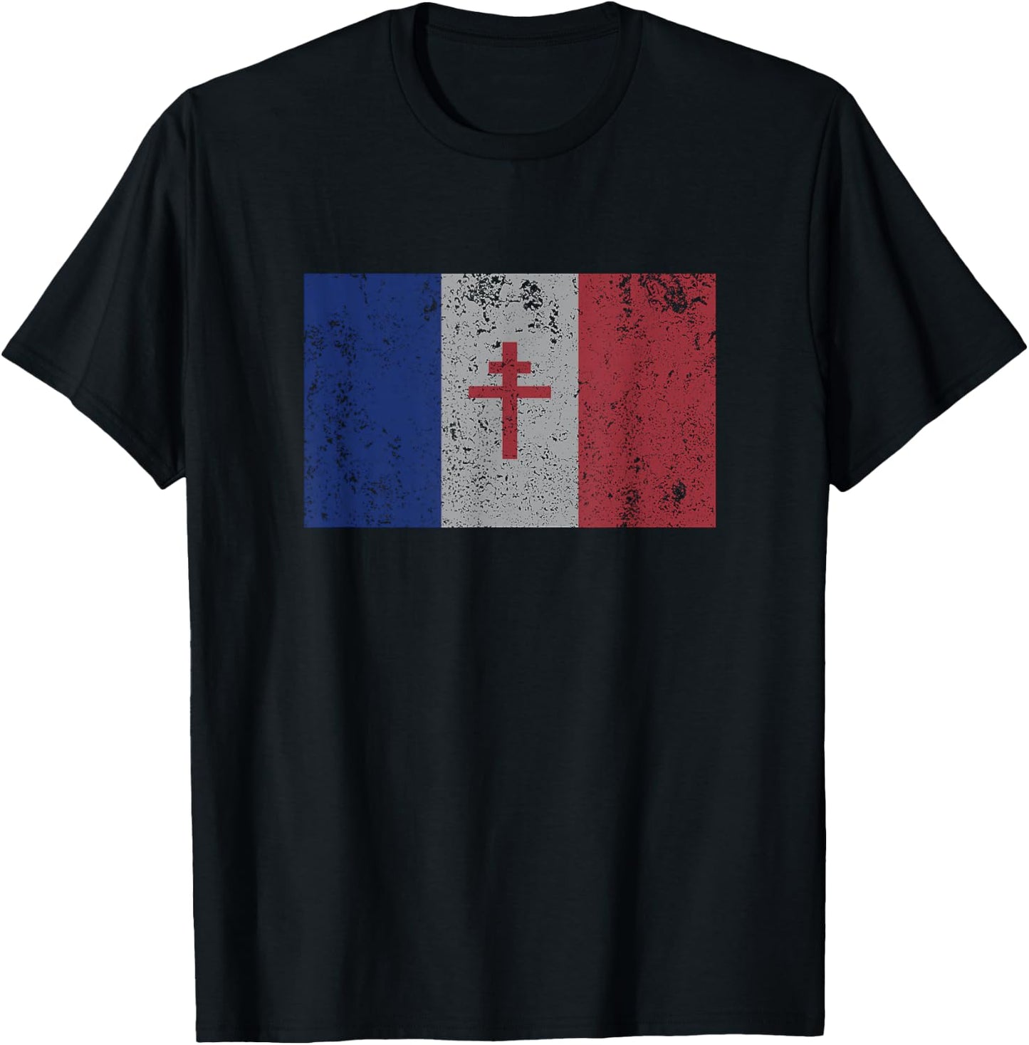 La Resistance The French Flag France Paris WWII T Shirt T-Shirt - T-Shirt | Black