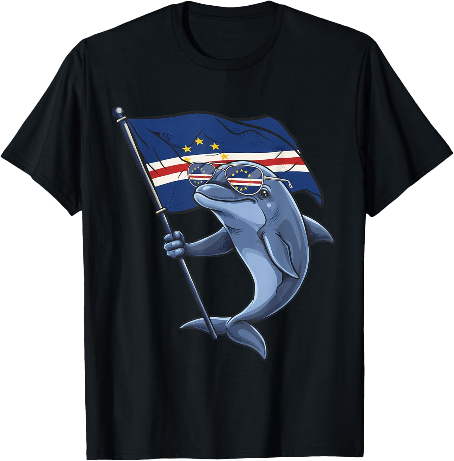 Cape Verde Flag Cape Verdean Roots Cabo Verde T-Shirt - T-Shirt | Black