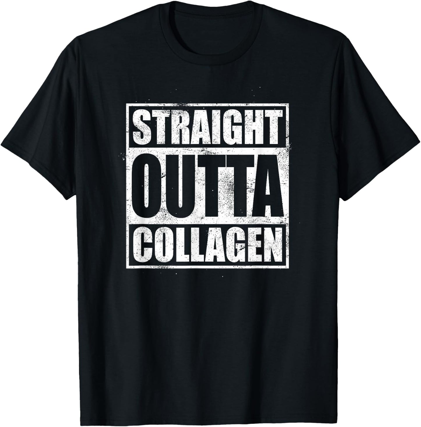 Straight Outta Collagen Ehlers Danlos Syndrome Shirt T-Shirt - T-Shirt | Black