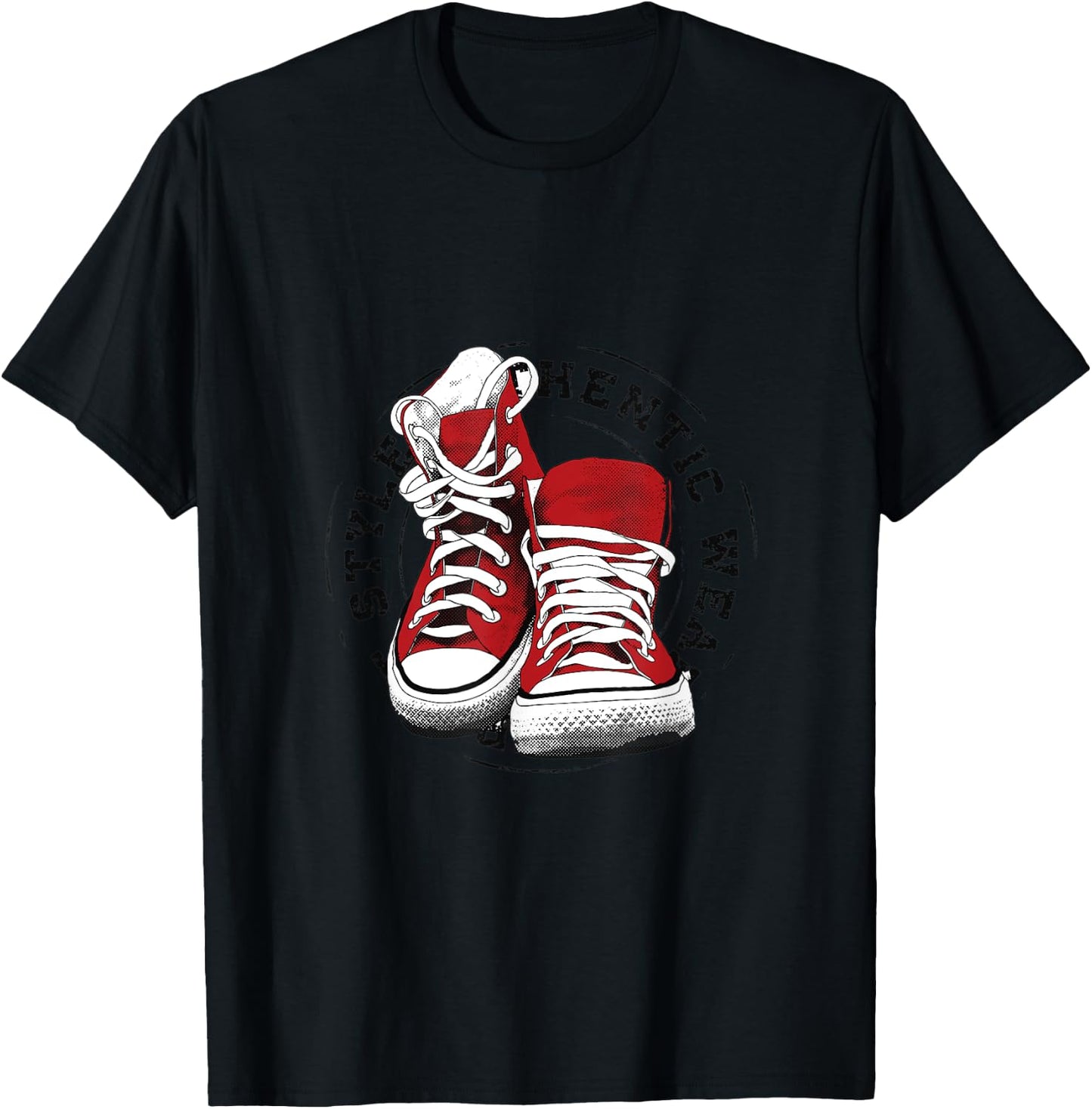 Sneakers illustration T-Shirt - T-Shirt | Black
