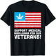 Marijuana Veteran USA Flag Gift those with PTSD T-Shirt - T-Shirt | Black