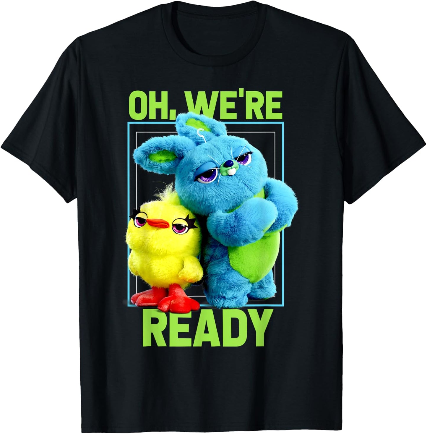 Pixar Toy Story 4 Ducky & Bunny Oh, We're Ready T-Shirt - T-Shirt | Black