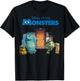 Disney Pixar Monsters, Inc Scream Factory Movie Poster T-Shirt - T-Shirt | Black