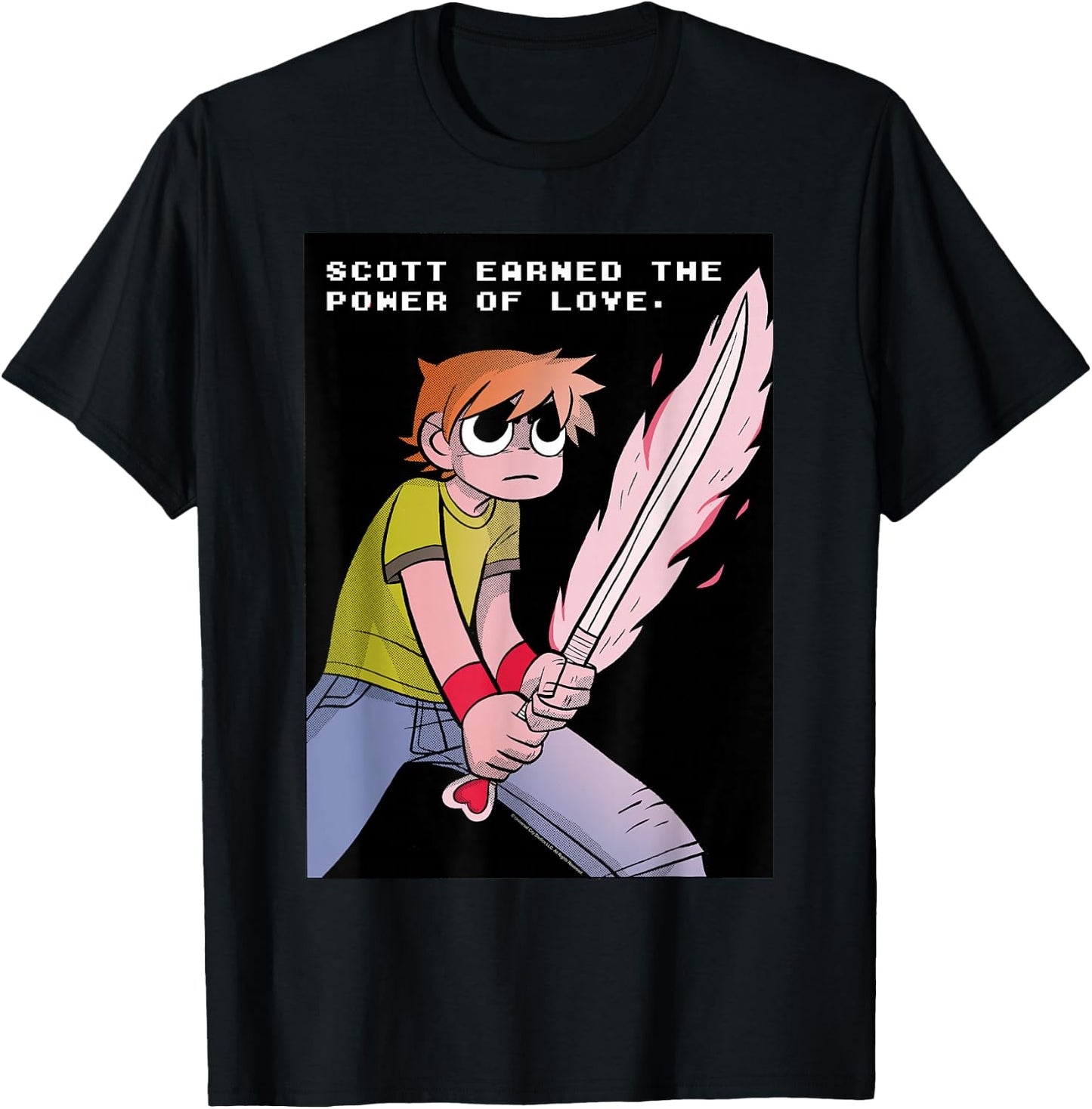 Scott Pilgrim Vs. The World Earned The Power of Love T-Shirt - T-Shirt | Black