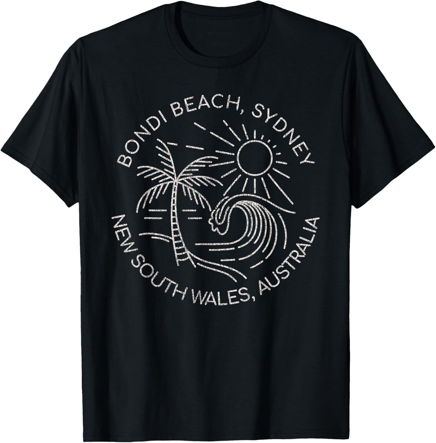 Bondi Beach Sydney New South Wales Australia T-Shirt - T-Shirt | Black