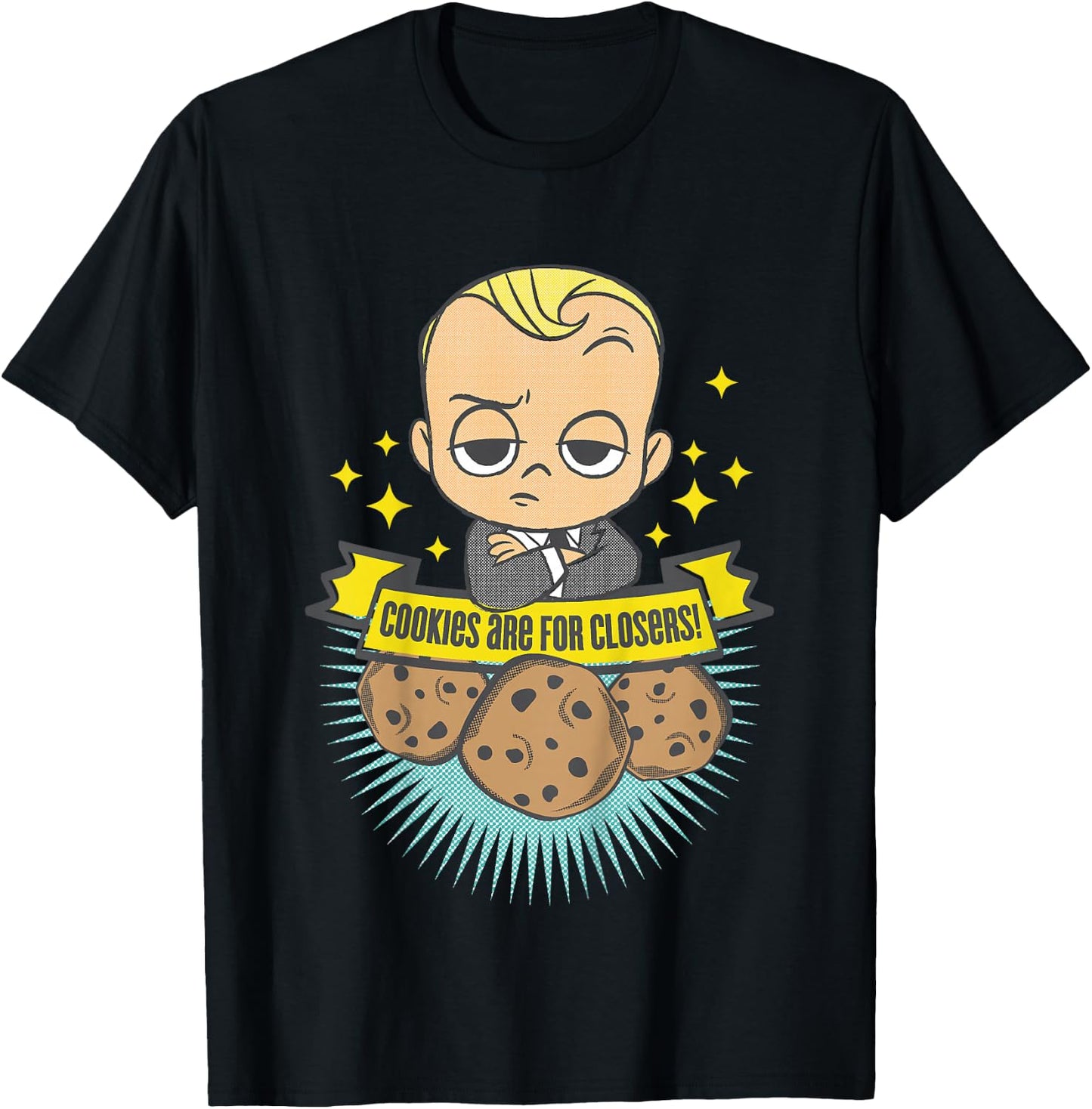 Kids DreamWorks The Boss Baby Cookies are for Closers T-Shirt - T-Shirt | Black