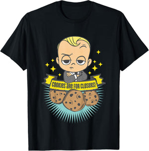 Kids DreamWorks The Boss Baby Cookies are for Closers T-Shirt - T-Shirt | Black