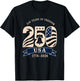 Patriotic Vintage 250th Anniversary USA 250 Year 4th of July T-Shirt - T-Shirt | Black