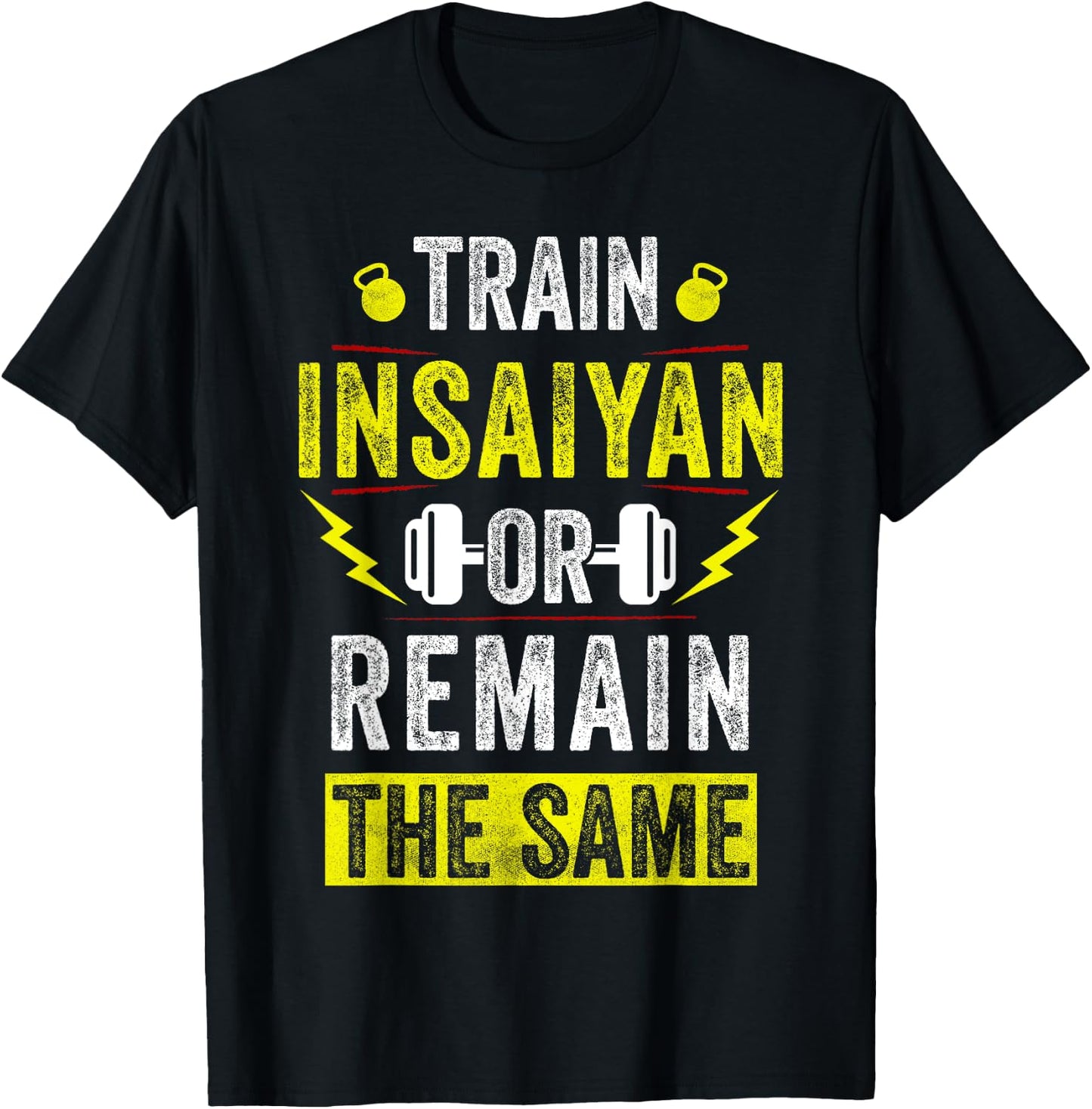 Train Insaiyan Workout Anime Gym Awesome Gifts Idea T-Shirt - T-Shirt | Black