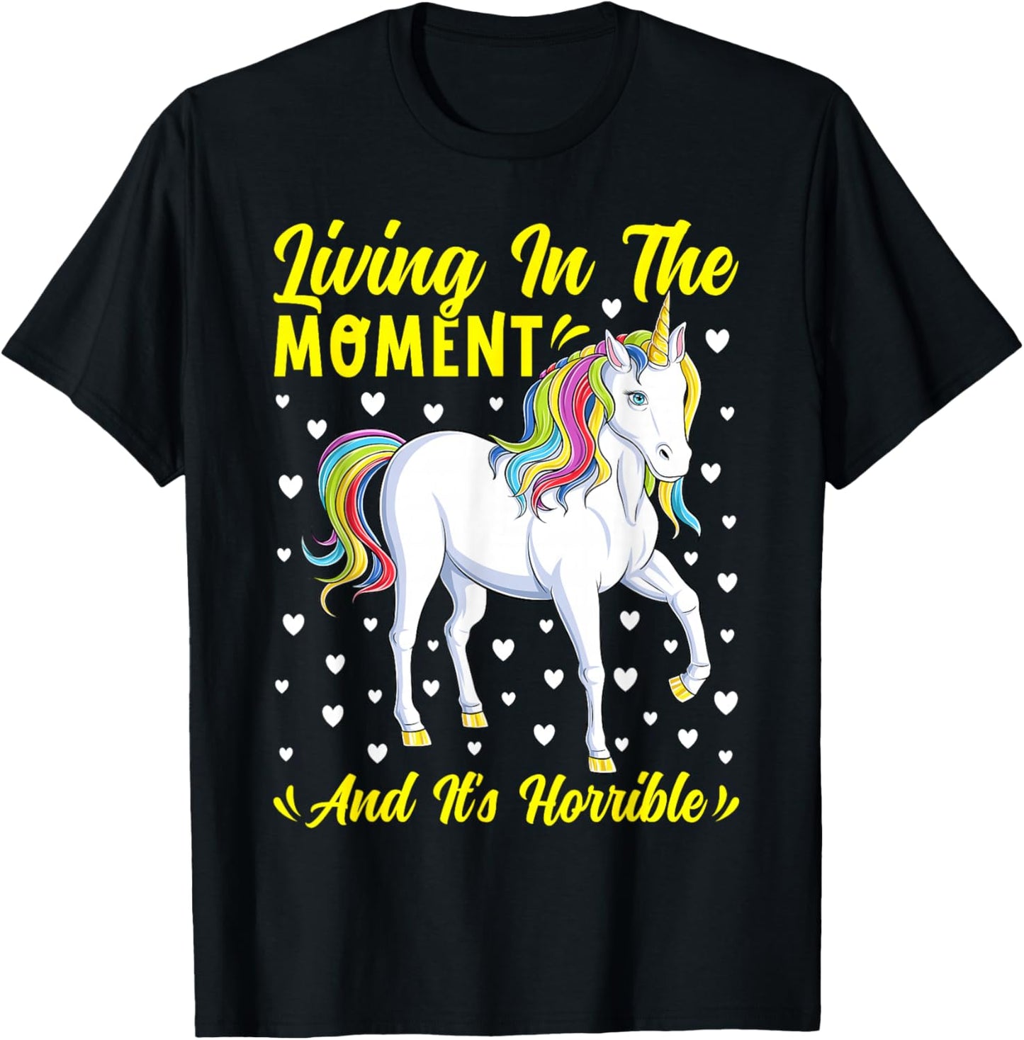 Funny Unicorn Joke Meme Adult Humor Unicorns Lover T-Shirt - T-Shirt | Black