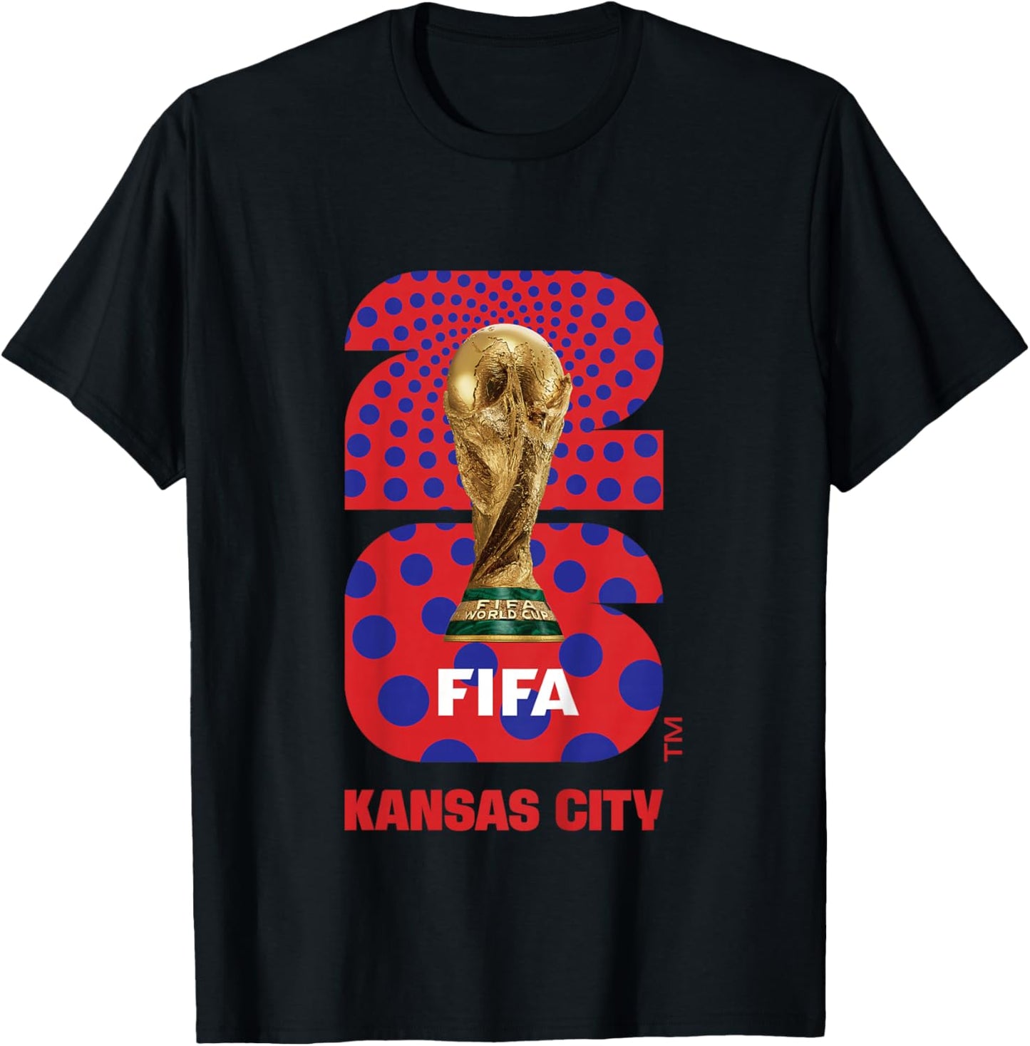 Kids FIFA World CUP26 Kansas City Trophy Color T-Shirt - T-Shirt | Black
