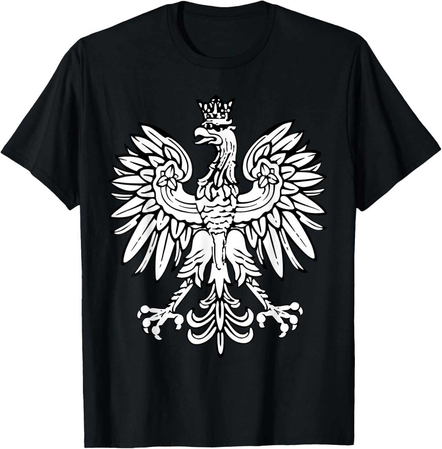 Falcon Polish Pride Shirt Eagle Poland Dyngus Day Buffalo T-Shirt - T-Shirt | Black