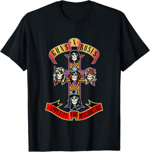 Kids Youth Guns N' Roses Official Cross T-Shirt - T-Shirt | Black