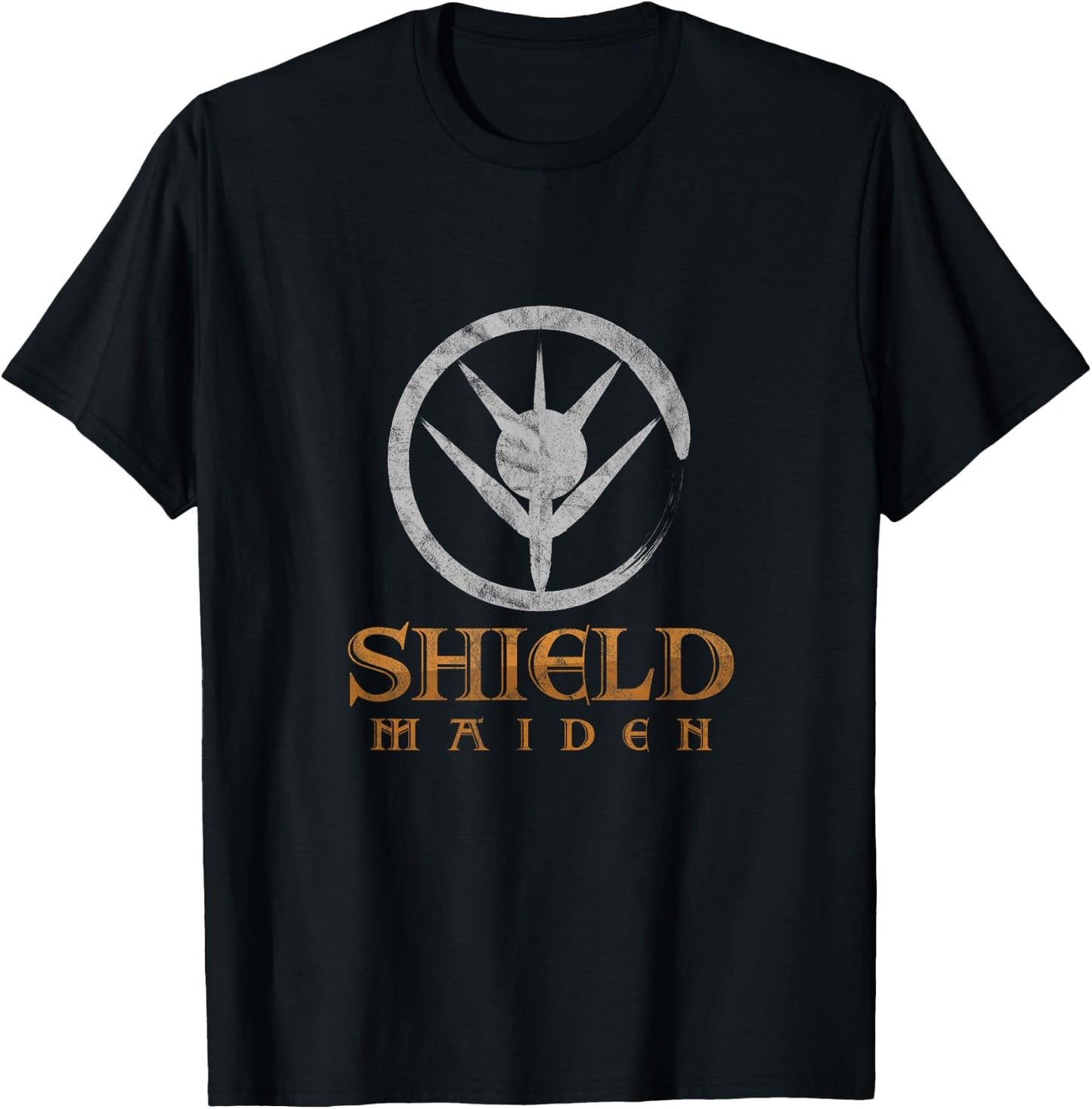 Norse Mythology Shield Maiden Scandinavian T-Shirt - T-Shirt | Black