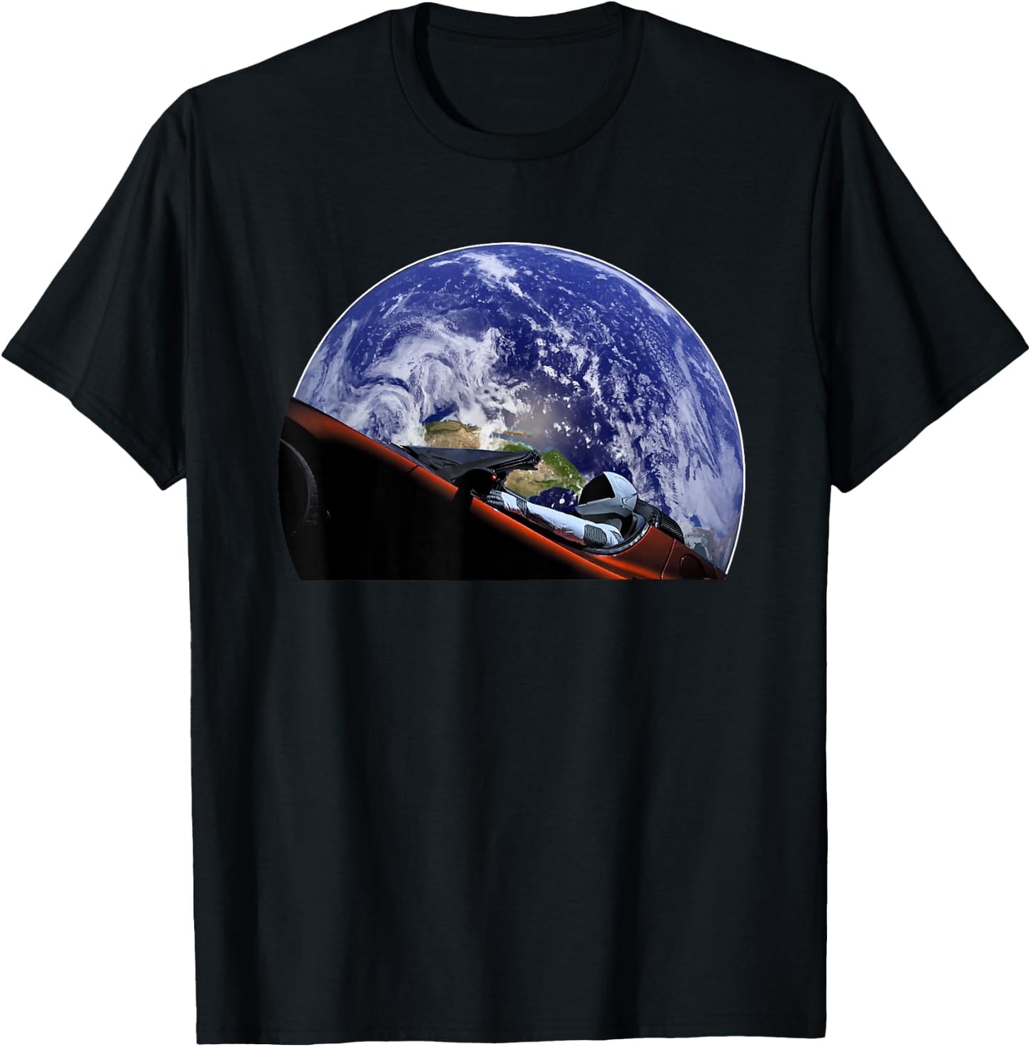 Starman Space and Mars Exploration T Shirt T-Shirt - T-Shirt | Black