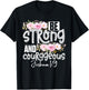 Be Strong And Courageous Christ Bible Verse Christian T-Shirt - T-Shirt | Black