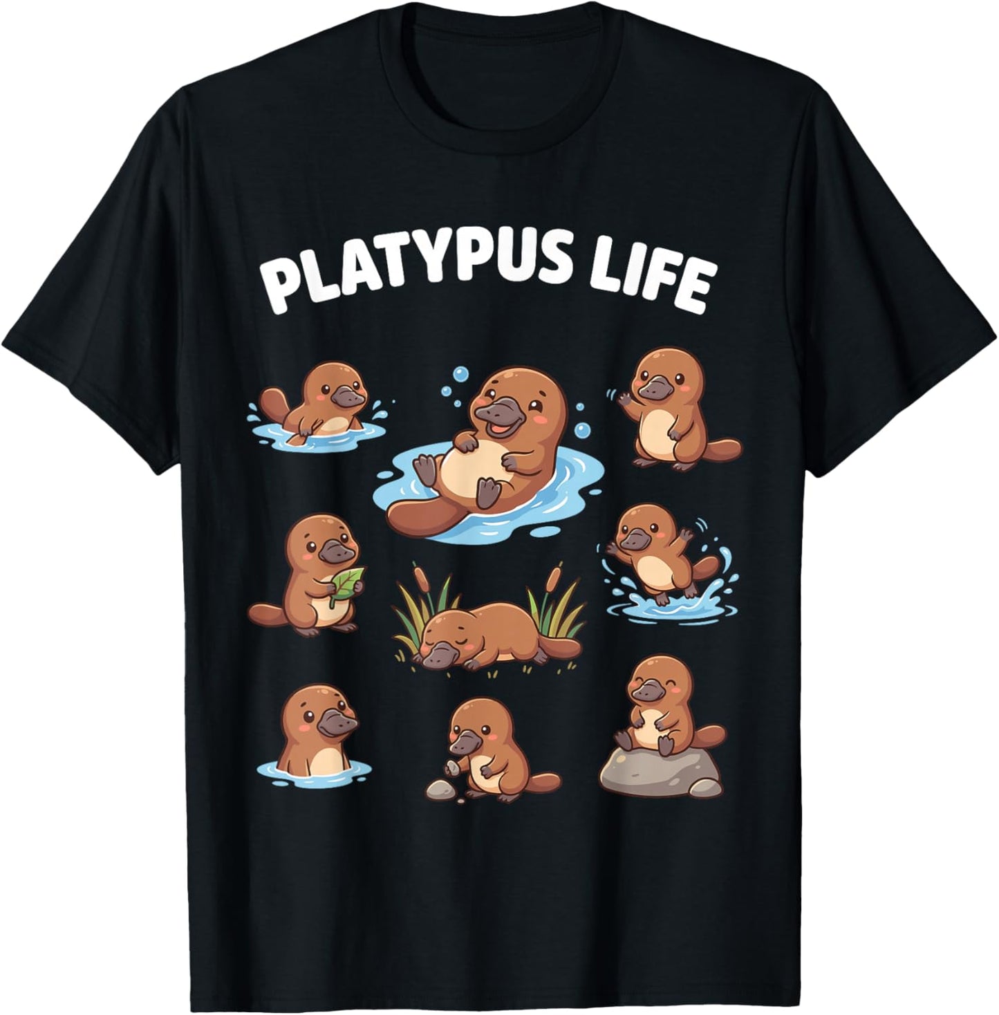 Platypus Life Funny Platypus Humor Women Kids T-Shirt - T-Shirt | Black