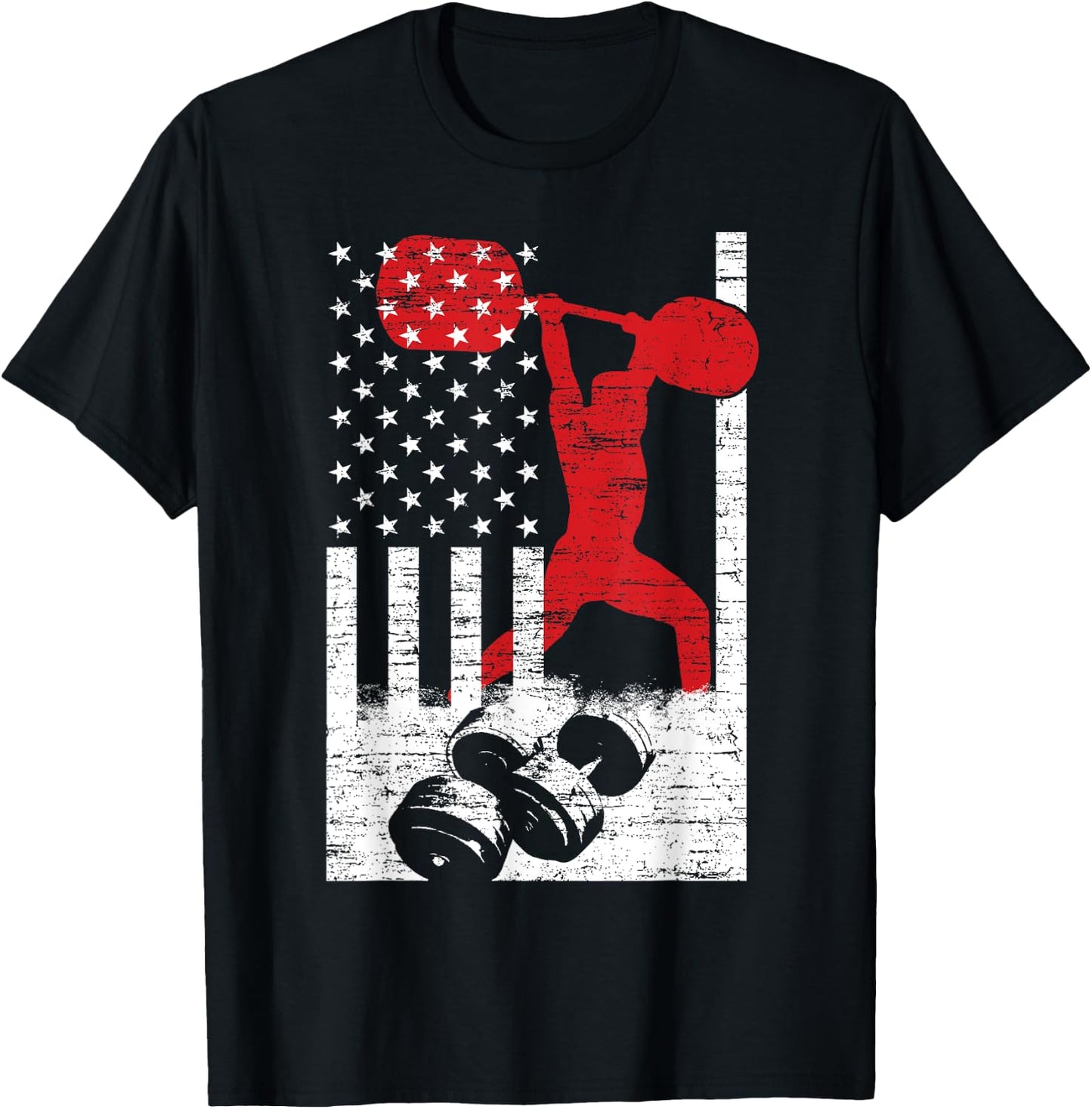 American Olympic Weightlifting T-Shirt - T-Shirt | Black