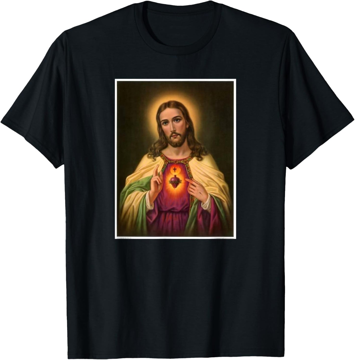 Sacred Heart of Jesus T-Shirt - T-Shirt | Black