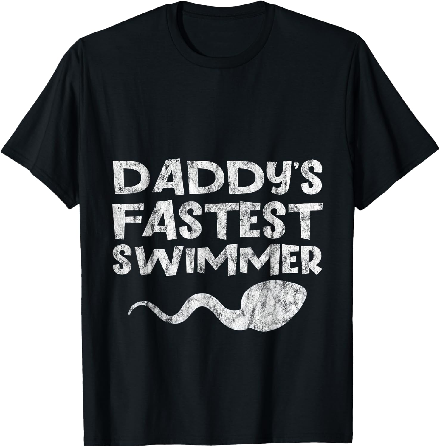 Daddy's Fastest Swimmer Child Toddler Baby T-Shirt - T-Shirt | Black