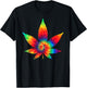 Cannabis - Weed Tie Dye Hippie Stoner Shirt Gift T-Shirt - T-Shirt | Black
