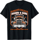 Hawk and Son Hauling Company Proud Trucker Big Rig T-Shirt - T-Shirt | Black