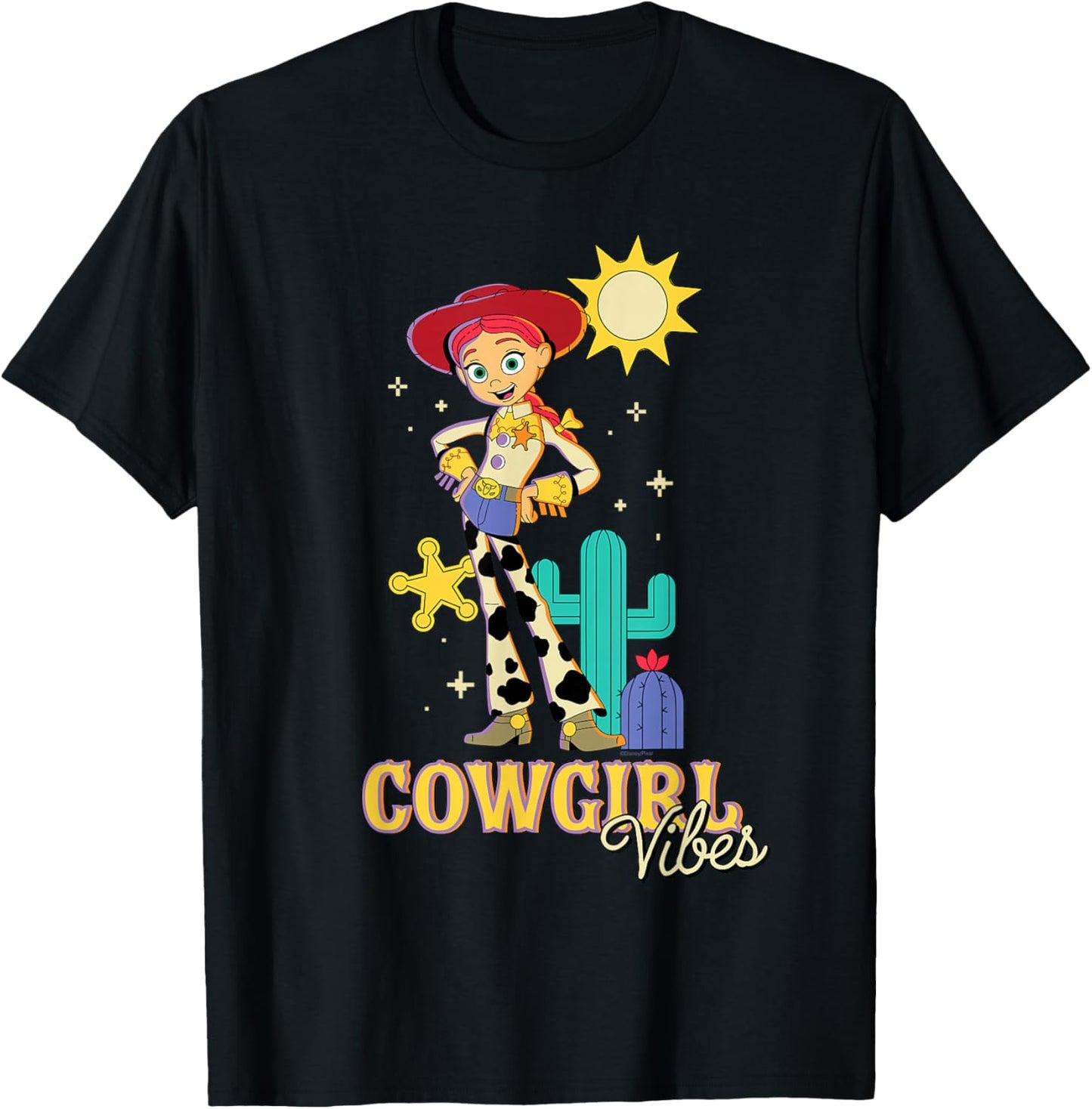 Disney and Pixar's Toy Story 5 Sheriff Jessie Cowgirl Vibes T-Shirt - T-Shirt | Black