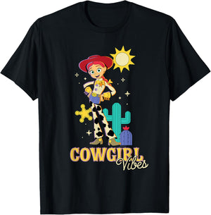 Disney and Pixar's Toy Story 5 Sheriff Jessie Cowgirl Vibes T-Shirt - T-Shirt | Black