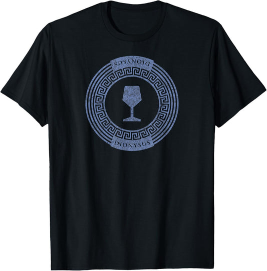 Greek Goddess T Shirt Dionysus Drink Wine God T-Shirt - T-Shirt | Black