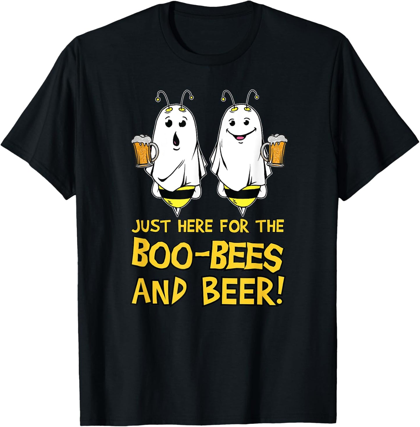 Boo Bees and Beer T-Shirt - T-Shirt | Black