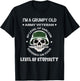 Grumpy Old Army Veteran Funny Veteran t Shirt T-Shirt - T-Shirt | Black