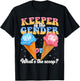 Keeper of The Gender Ice Cream Whats The Scoop Gender Reveal T-Shirt - T-Shirt | Black
