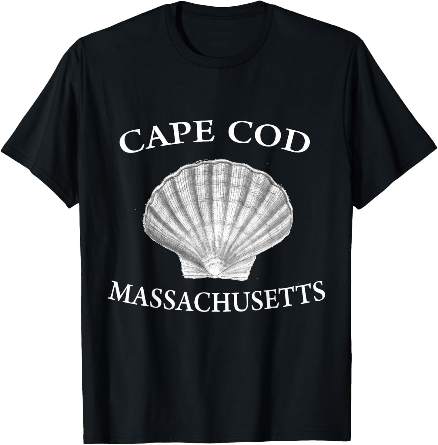 Cape Cod Seashell T Shirt T-Shirt - T-Shirt | Black