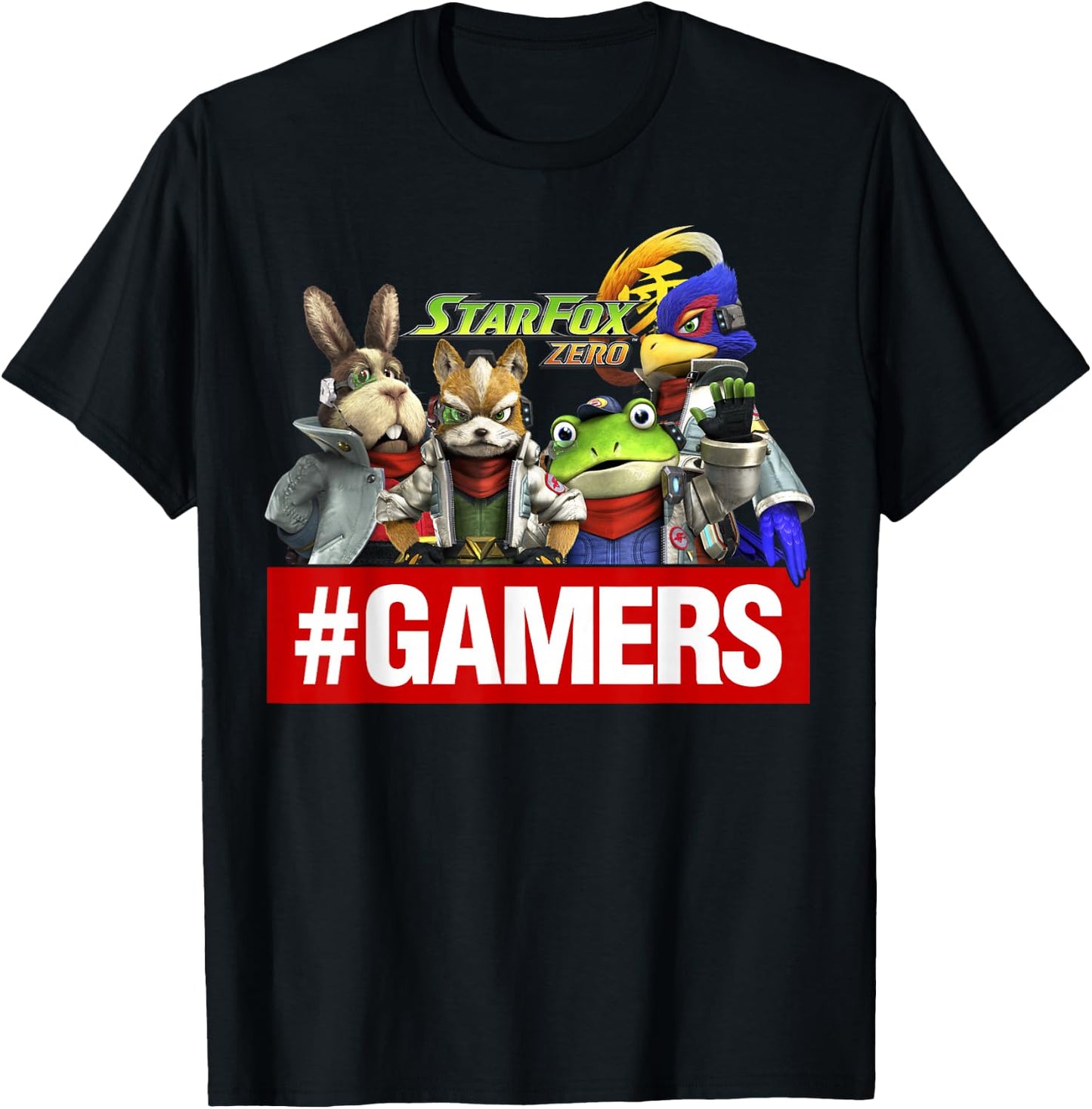 Nintendo Star Fox Zero Gamers Group Shot Graphic T-Shirt - T-Shirt | Black