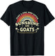 Goat Shirt. Just A Girl Who Loves Sunshine And Goats T-Shirt - T-Shirt | Black