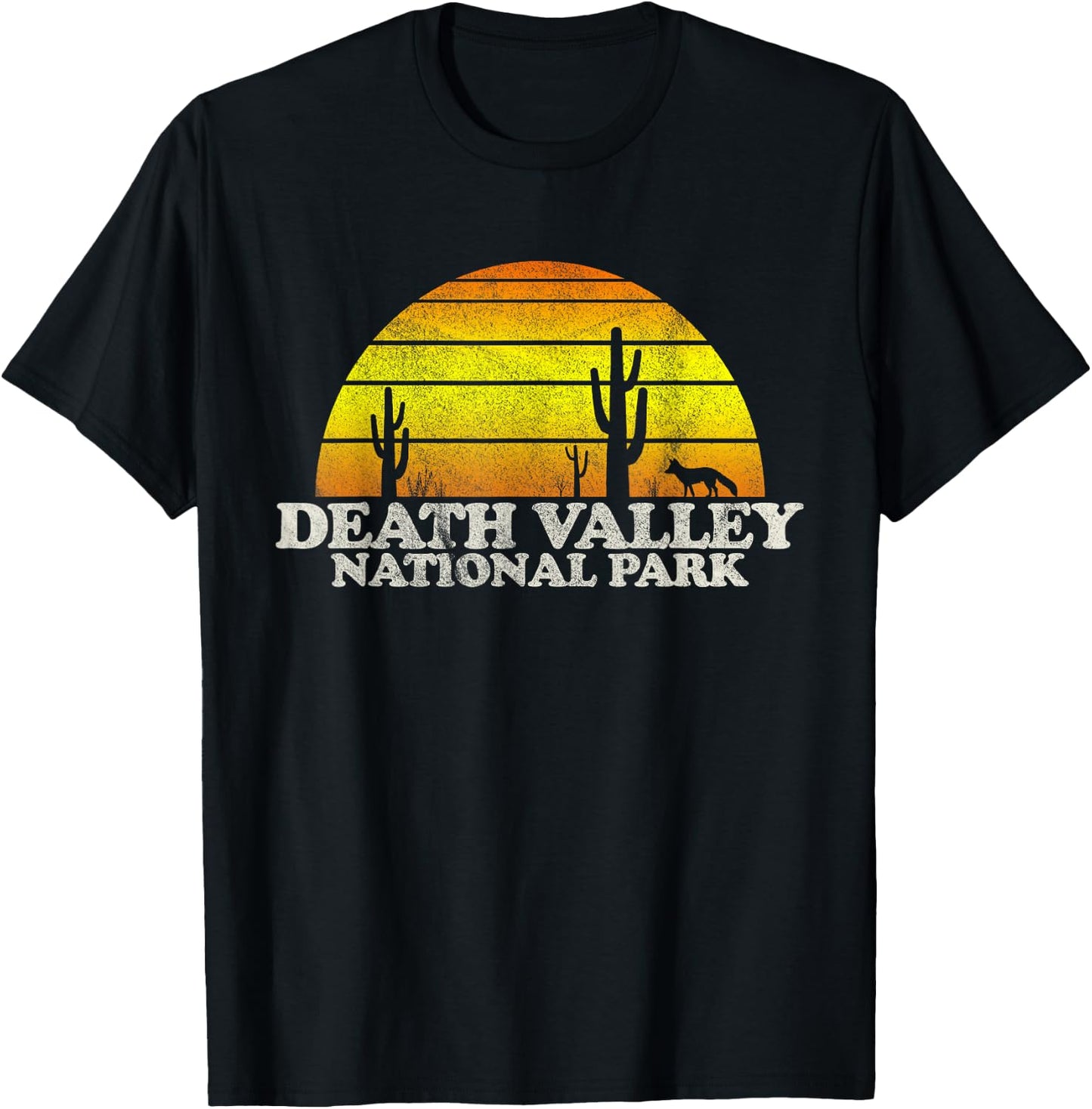 Vintage Death Valley National Park Sunset Shirt T-Shirt - T-Shirt | Black
