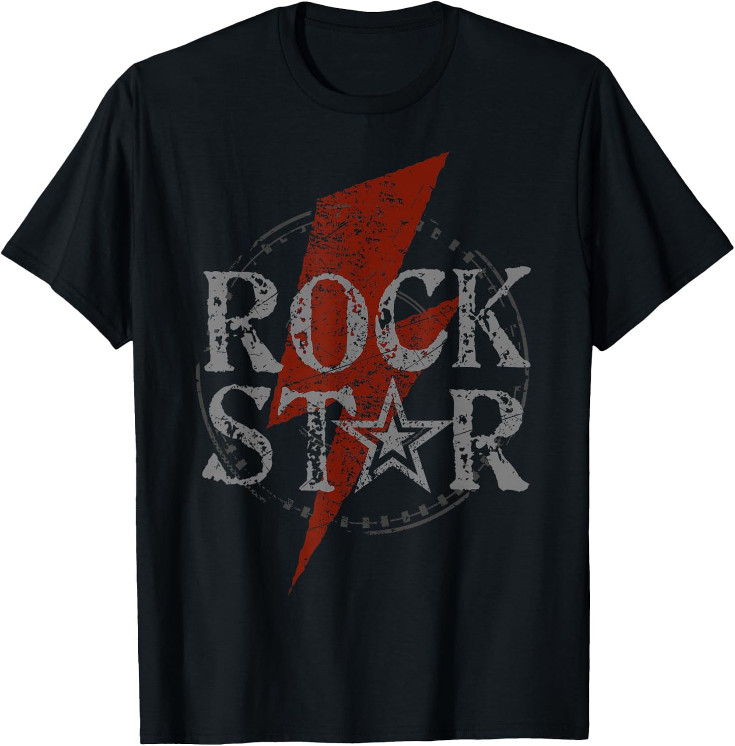 Rock Star Music Fan Gift graphic Rock N Roll Star T-Shirt - T-Shirt | Black