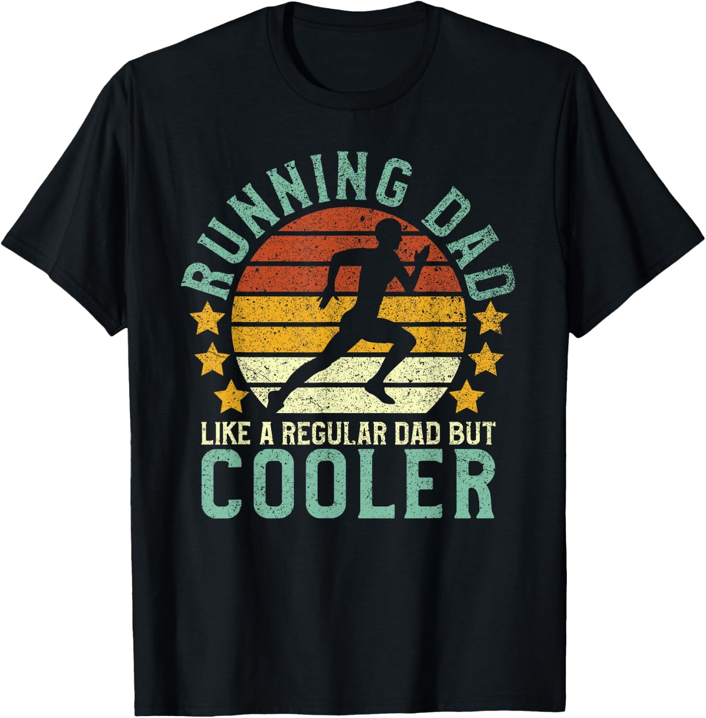 Running Dad | Funny Marathon Runner T-Shirt - T-Shirt | Black