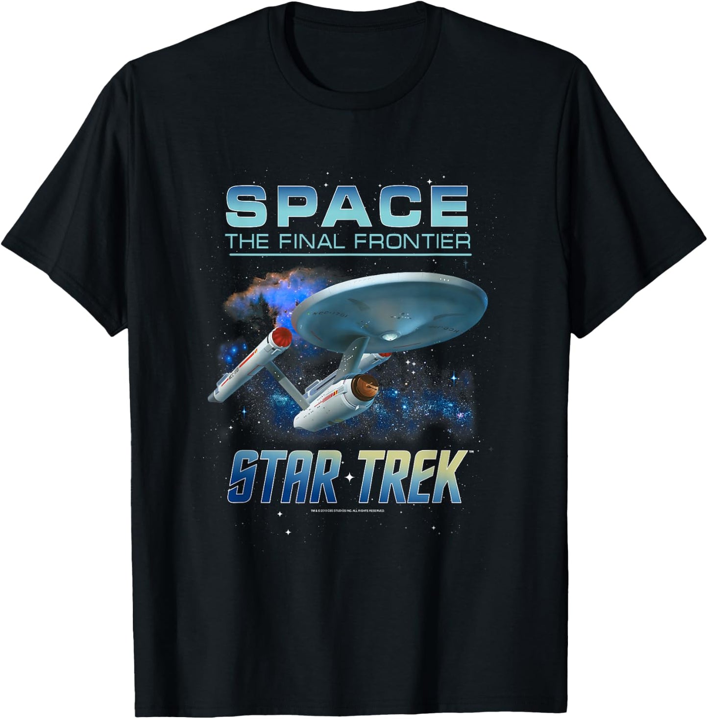 Star Trek Original Series The NCC-1701 Intro T-Shirt - T-Shirt | Black