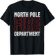 North Pole Fire Department Firefighter T-Shirt - T-Shirt | Black