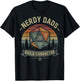 Nerdy Dads Build Character RPG Gaming Father's Day for Dad T-Shirt - T-Shirt | Black