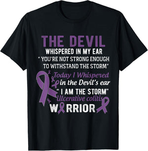 I am the Storm Ulcerative Colitis Warrior T-Shirt - T-Shirt | Black