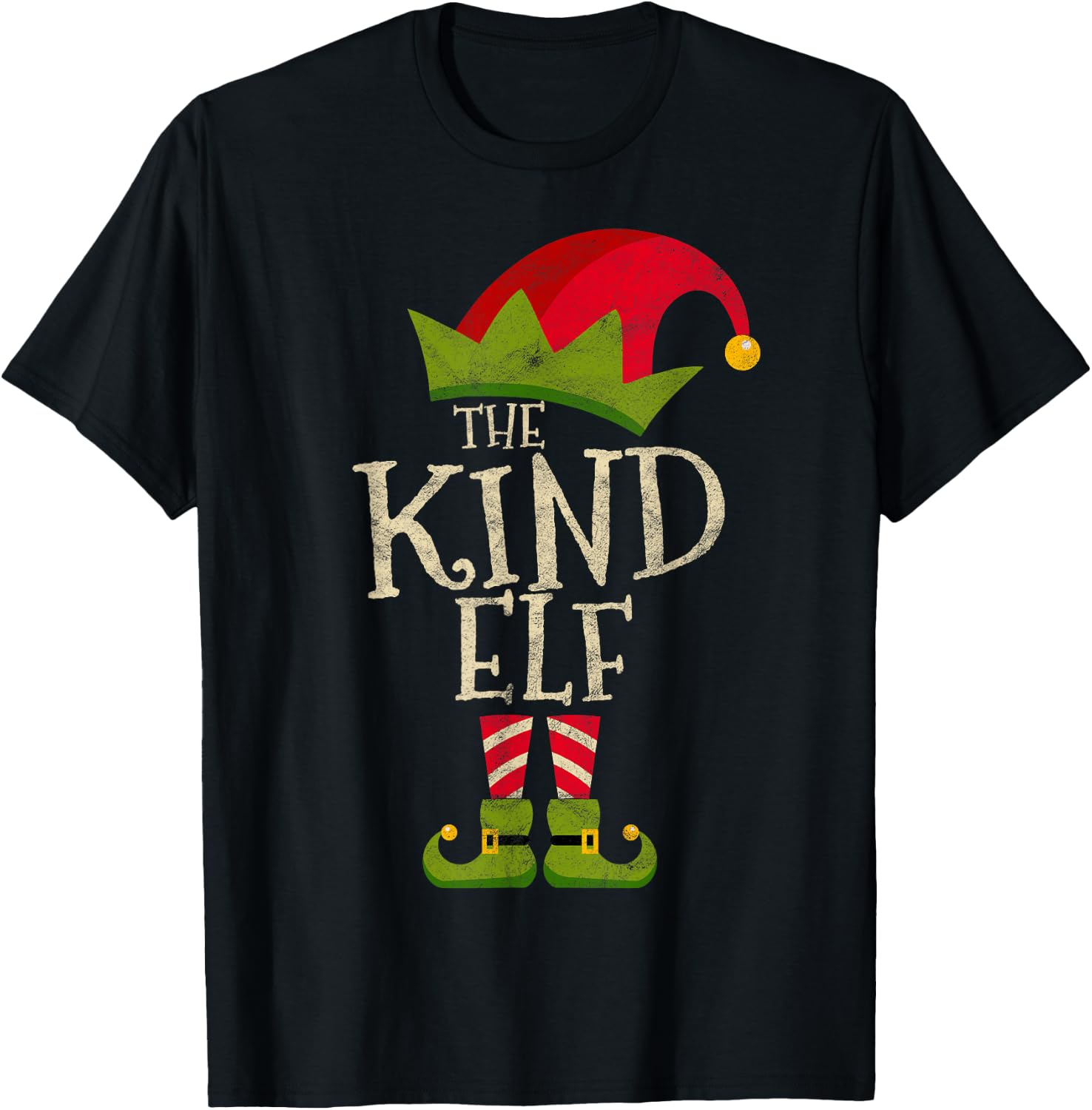 Easy The Kind Elf Xmas Costume Family Group Gift Christmas T-Shirt - T-Shirt | Black