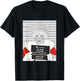 Mrs. Claus Mugshot Arrested in Prison at Christmas T-Shirt - T-Shirt | Black