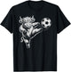Funny Soccer Heifer Just Girl Who Loves Highland Cows Play T-Shirt - T-Shirt | Black
