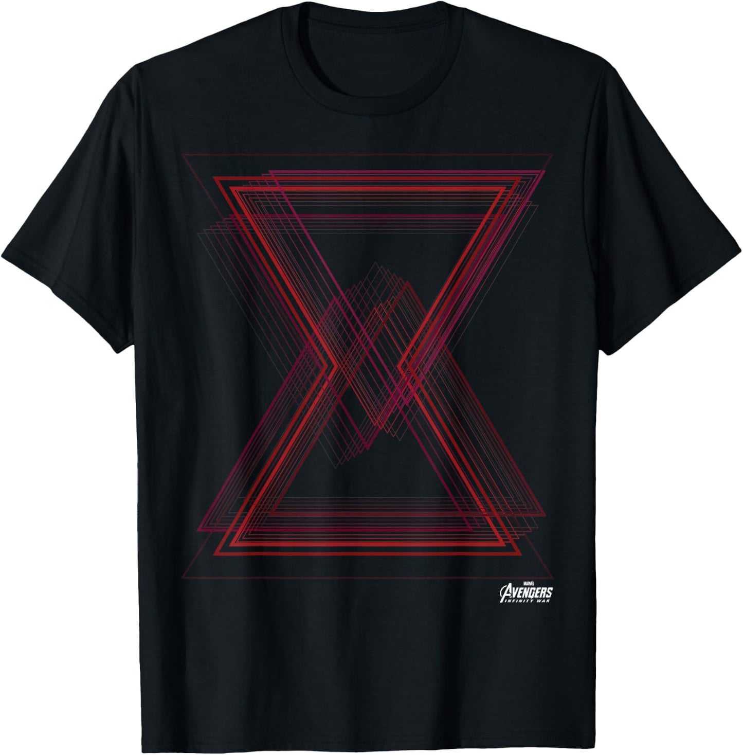 Marvel Avengers Infinity War Black Widow Geo Logo T-Shirt - T-Shirt | Black